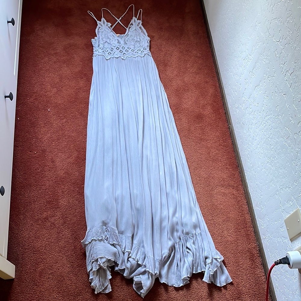 Free People Adela Maxi Slip Dress - Small